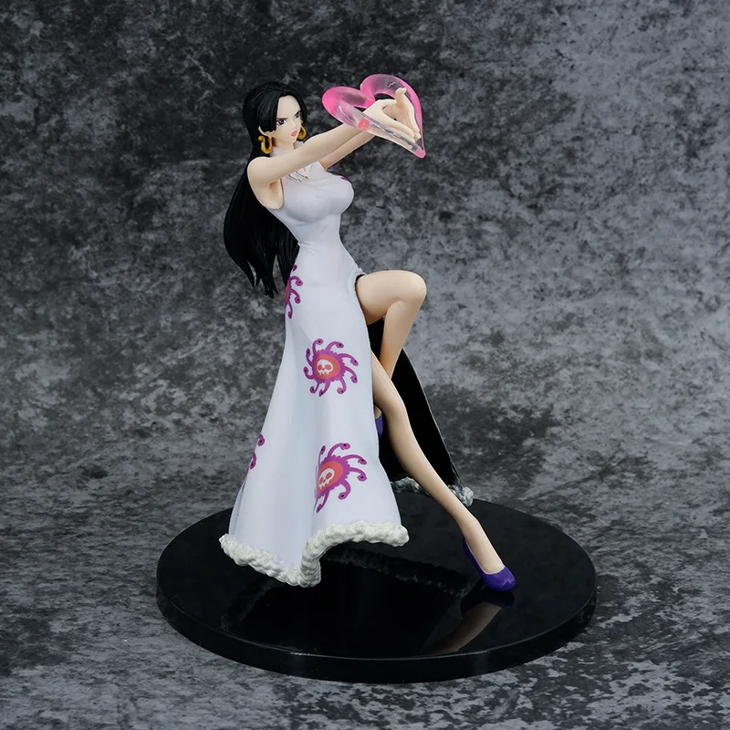 

One Piece Anime Figures Ka Shichibukai Boa Hancock Love Gesture Handmade Tatue Desktop Decoration Holiday Gift