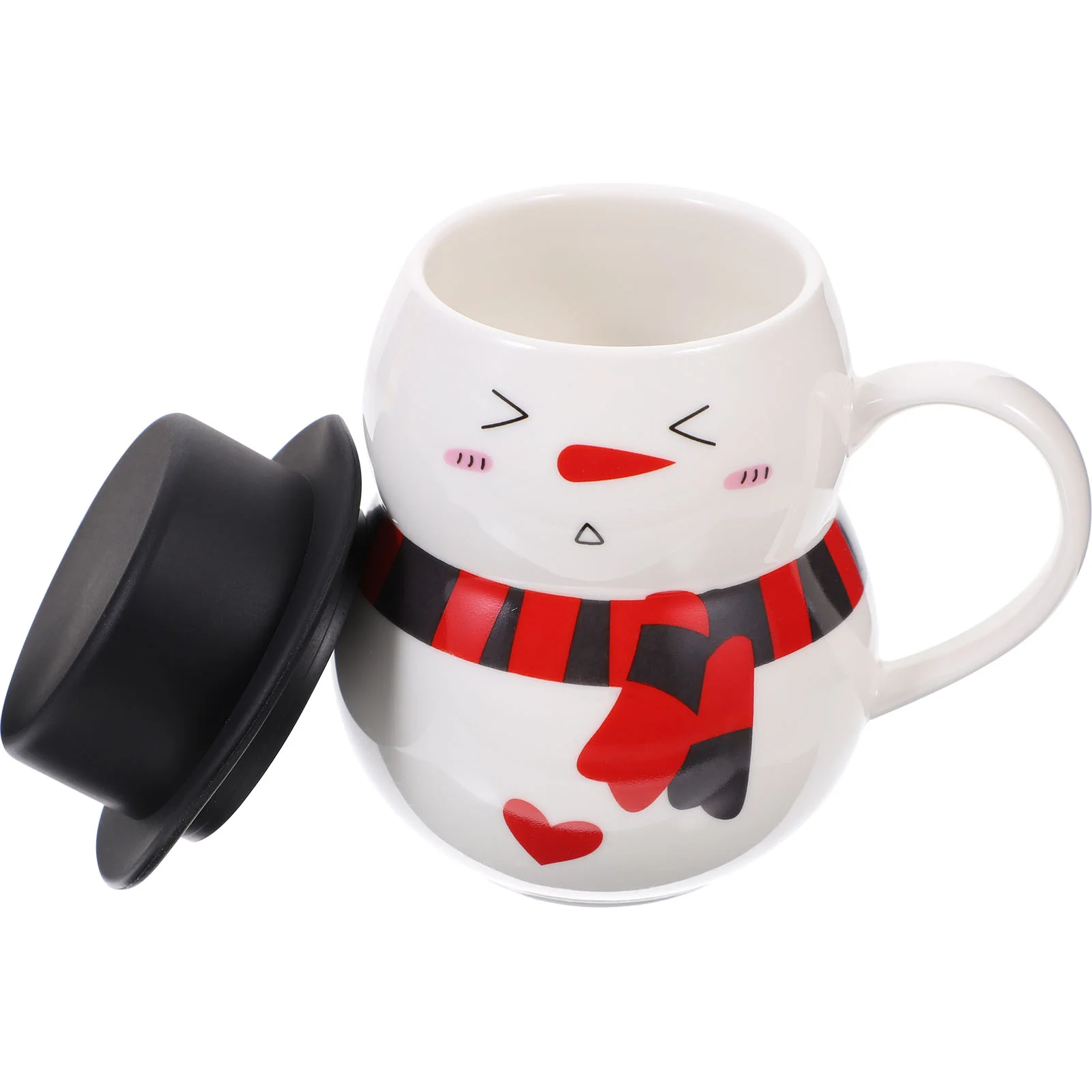

Cup Mug Ceramic Christmas Coffee Tea Porcelain Snowman Mugslid Funny Decorative Officeoatmeal Style European Cups Espresso