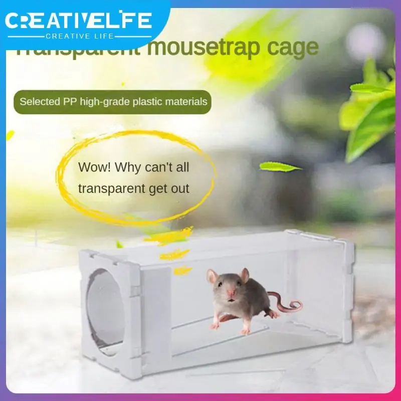 

Convenient And Quick Visual Mousetrap Transparent Mousetrap Foldable Live Mouse Trap Pest Control Rat Cage