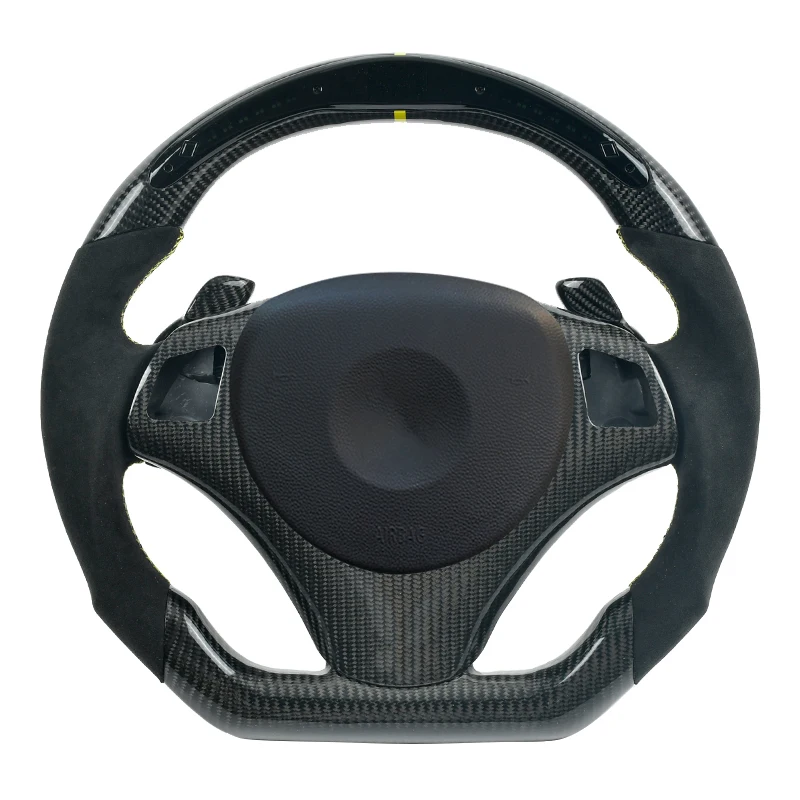 

For BMW E92 E90 M3 3-series Steering Wheel Carbon Fiber LED Display Customized