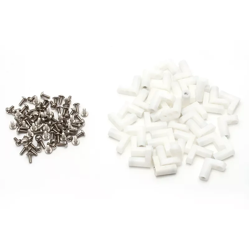 

2022New 40Pcs/Set L Type PCB Mounting Feet with Screw for Arcade JAMMA MAME Game Board