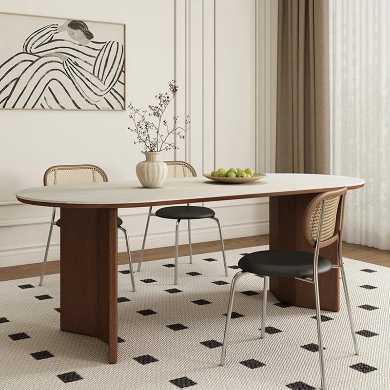 Минималистский дизайн каменная тарелка обеденный стол современный роскошный