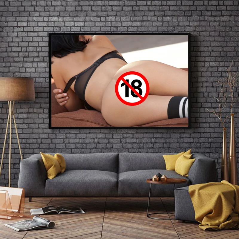 Эротические настенные постеры и фотообои с большими задницами в современном