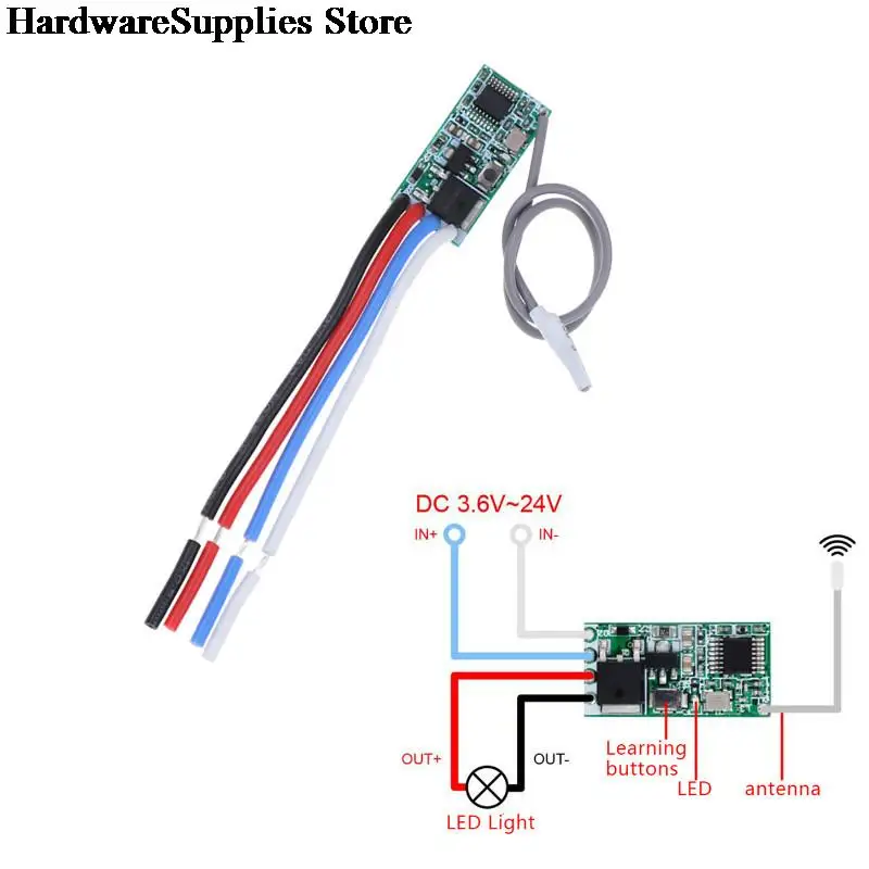 Релейный приемник сделай сам 433 МГц 1 канал универсальный беспроводной пульт