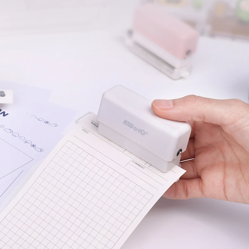 

Hole Puncher 6 Holes Solid Color A4 A5 B5 Loose Leaf Paper Hole Punch Paper Binding Standard Hole Punch Machine Student Supplies