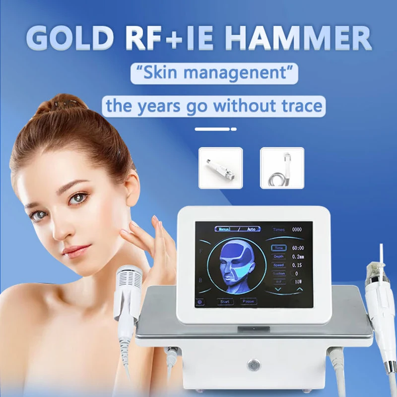 

2 in 1 RF Microneedling Machine Cold Hammer Skin Tightening Face Lifting Wrinkle Removal Anti-Aging Beauty Equipment