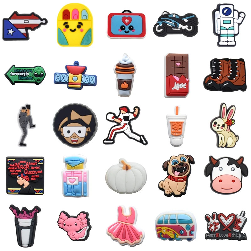 

Wholesale Bulk Boy Shoe Charms Kids Girl Decorations for Crocs Women Charm Packs Para Pins Men Set Jeans Gifts Shoes Accessories
