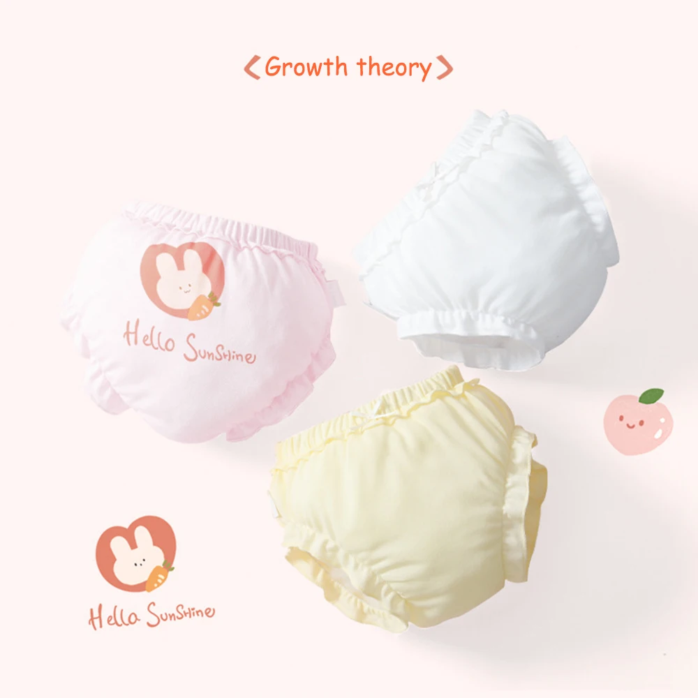 

3pcs/lot Girls' Briefs Children Underwear Kids Briefs Child Cotton Panties Bread pants Cartoon rabbit pattern