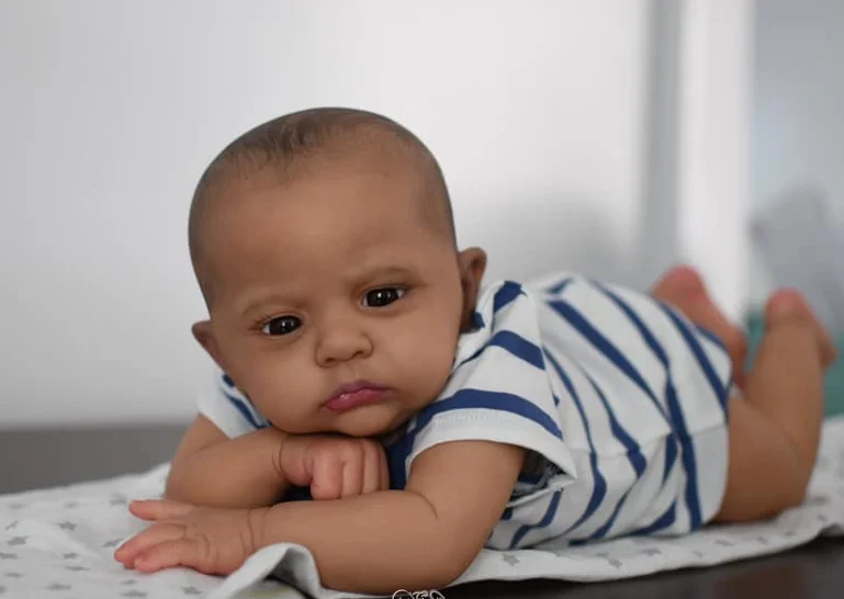 Комплект кукол реборн NPK 10 дней предварительный заказ Камерон с тканевым