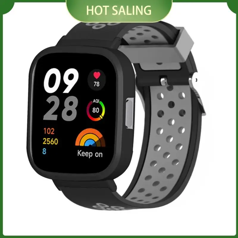

Ремешок для Redmi Watch 3 двухцветный, спортивный силиконовый браслет с отверстием для воздуха, Сменный Чехол для Redmi Watch 3