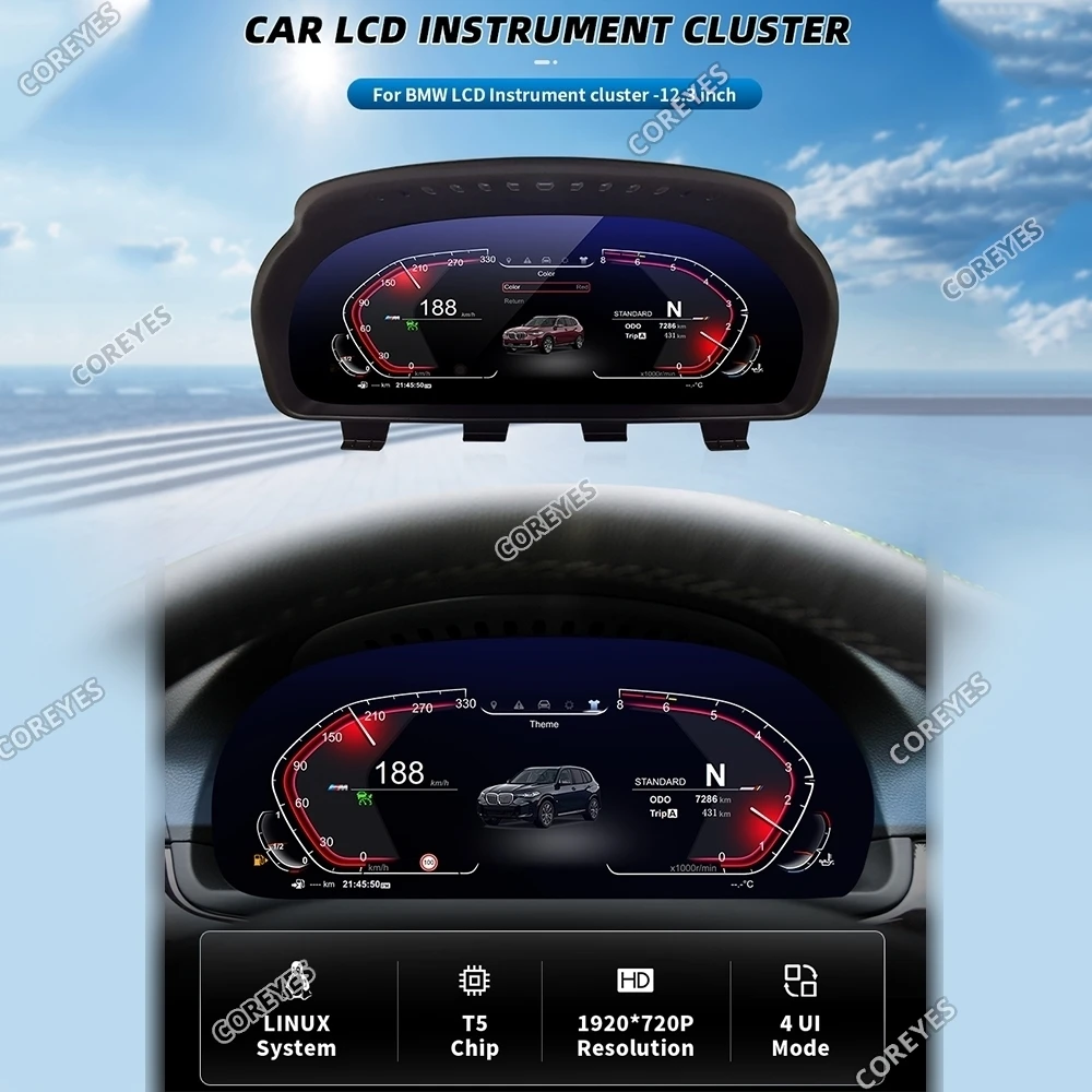 Цифровая приборная панель COREYES 12 3 дюйма для BMW 6 серии F06/F12/F13 CIC NBT Linux система