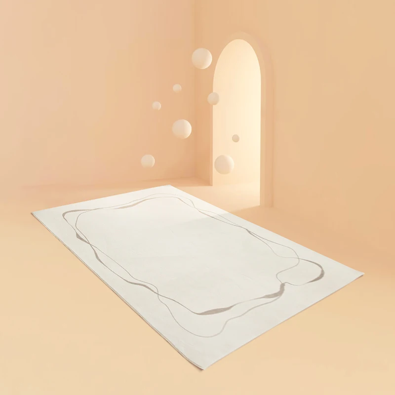 

Quiet wind room carpet household Plush thickened bedroom bedside carpet simple living room tea table carpet rugs living room