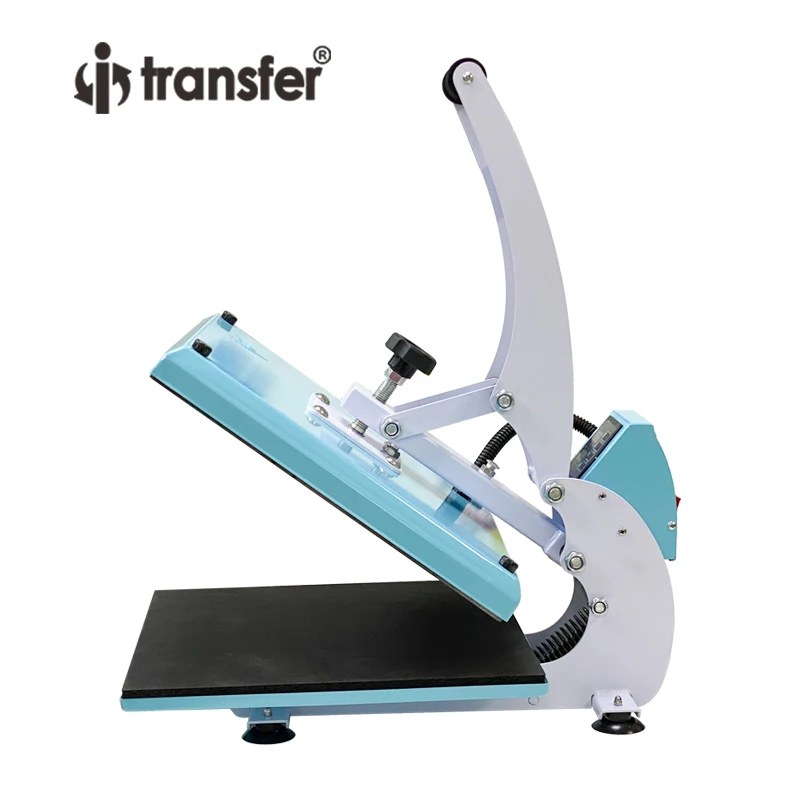 

High Pressure 38x38cm Heat Press Machine T shirt Manual Sublimation Printing Machines Color Blue Black Pink Transfer Machines