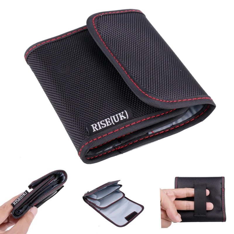 Складной чехол для фильтров объектива RISE(UK) с 3 карманами мягкий камеры 49 мм-77 мм