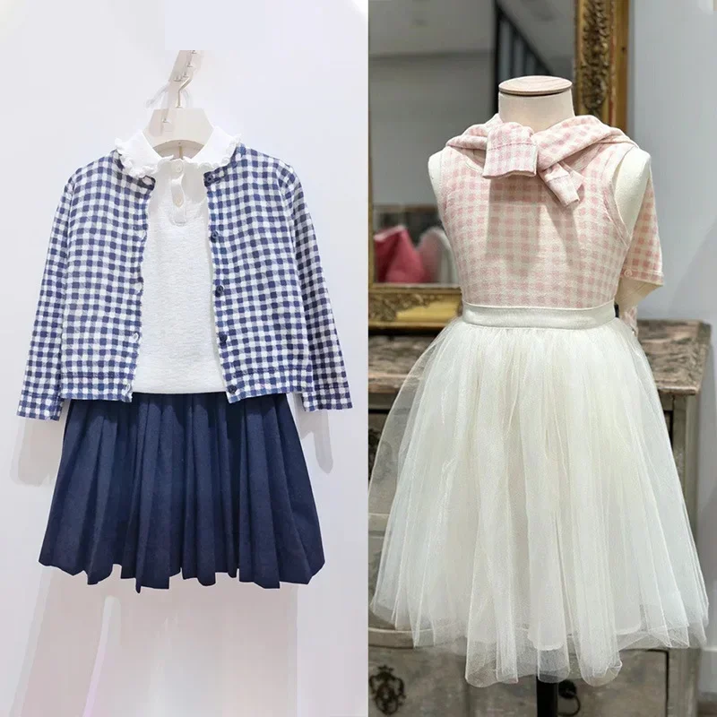 Новая детская одежда для ранней весны BP2024 тонкий кардиган из чесаного хлопка