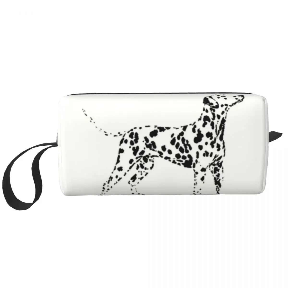 

Travel Kawaii Dalmatian Toiletry Bag Leopard Carriage Firehouse Plum Pudding Dog Makeup Cosmetic for Storage Dopp Kit Box