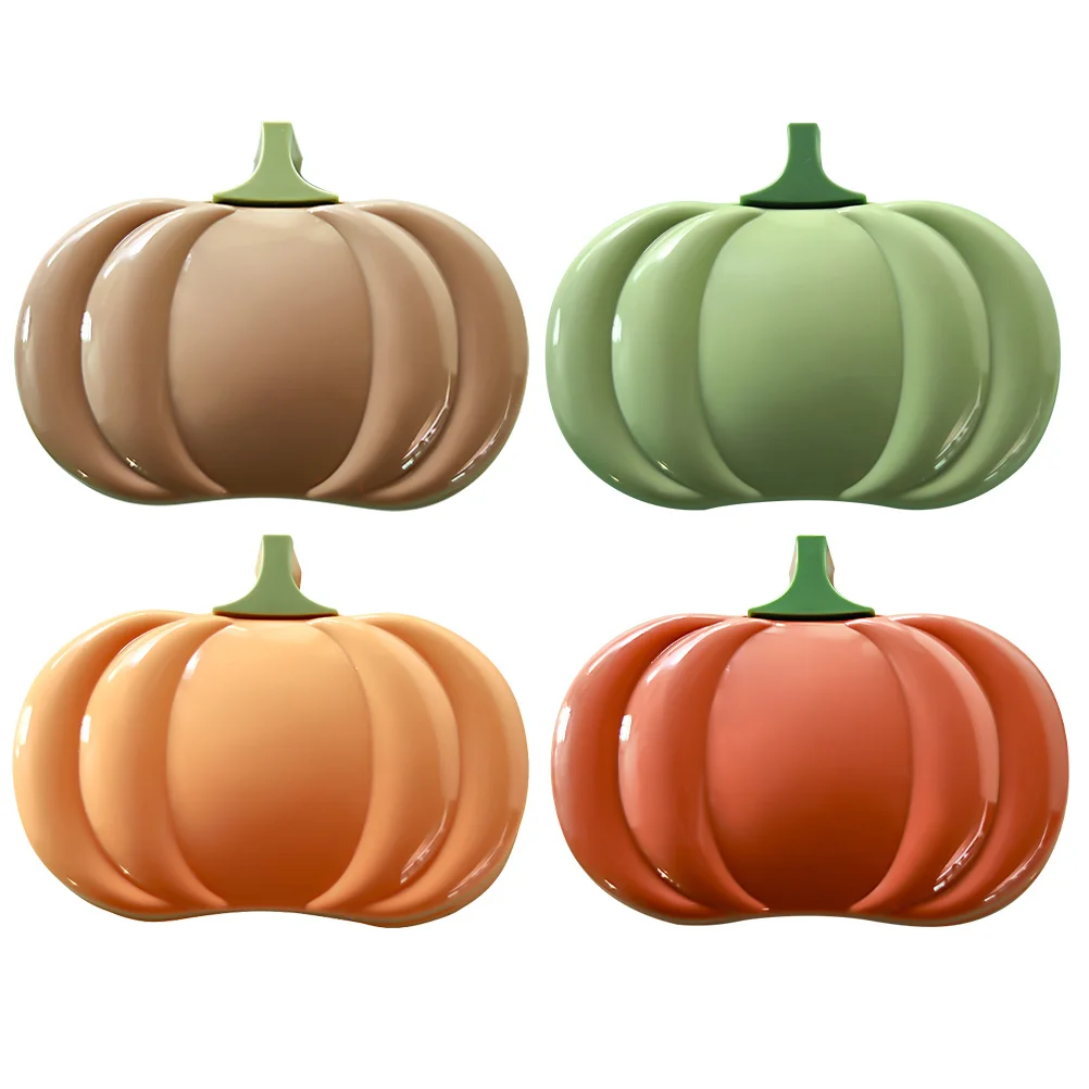 

4pcs Dish Home Box Dish Pumpkin Storage Ox Holder Brush Draining Racks