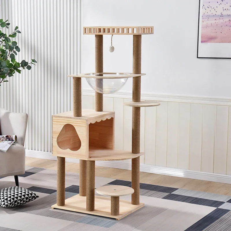 

Villa Toys Scratchers Tower House Climbing Habitats Trees Scratchers Bed Shelf Products Rascador Gatos Pet Products RR50FS