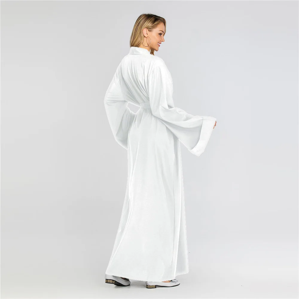 Летние открытые длинные платья Абая для мусульманских женщин Турция Дубай