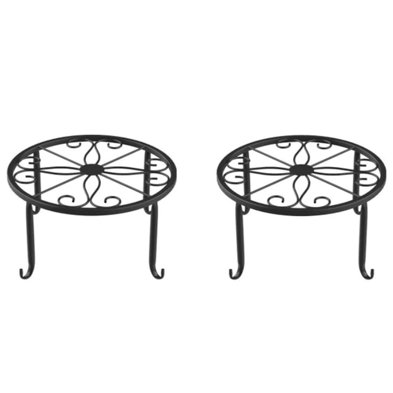 

Plant Pot Stands, Indoor And Outdoor Flower Pot Stand, Round Shelf For Garden Decorations