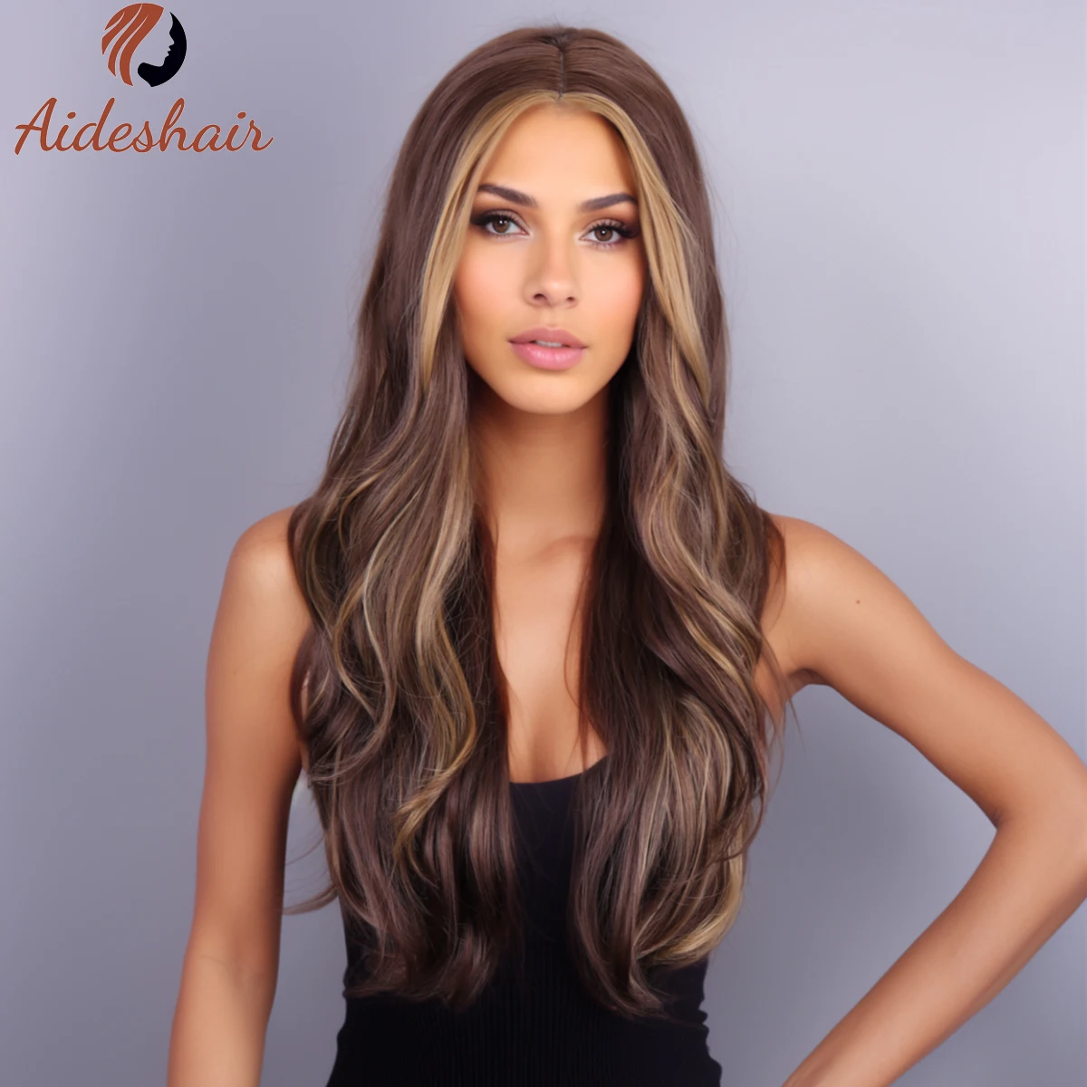 Европейский Синтетический Американский Длинный Вьющийся Парик