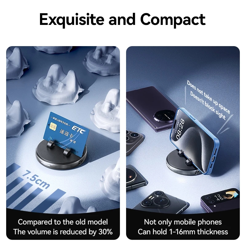 Автомобильный держатель для телефона Joyroom поворот на 360 ° крепление приборную