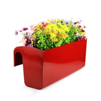 free shipping creative hanging flower pot home decoration balcony railing green plant potted water free irrigation