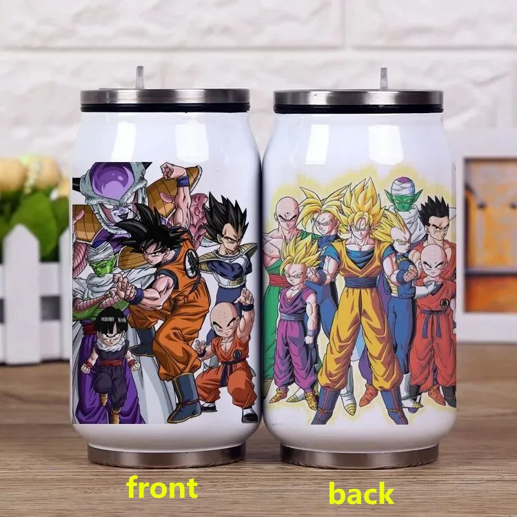 

Anime Doragon Boru Z Son Goku Cartoon Portable Stainless Steel Water Bottle Travel Cup Cosplay Prop Boy Girl Gift 1pcs