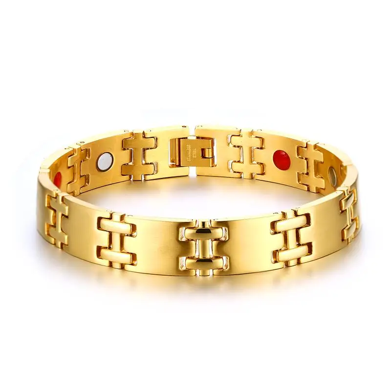 

Magnetic Bracelet Hand Chain Wrist Band Stainless Steel Health Men for Male