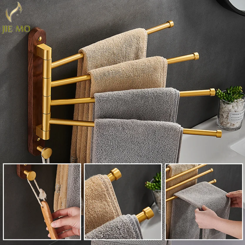 

Подвесная вешалка для полотенец из орехового дерева