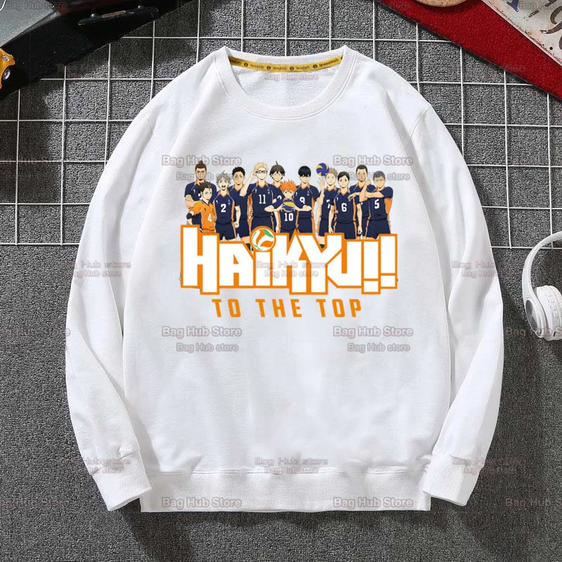 

Oya Oya Oya Haikyuu Kuroo Anime Bokuto Volleyball Autumn Streetwear Men Pullover Sweatshirts Mens White Color Hoodie Male