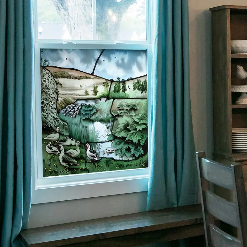 Фотообои изготовленные на заказ подходят для любого размера или формы окон