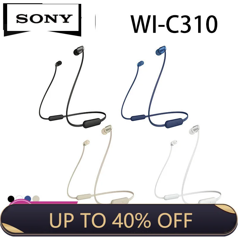 

Sony WI-C310 wireless bluetooth headset in-ear hanging neck headset for iOS Huawei Android