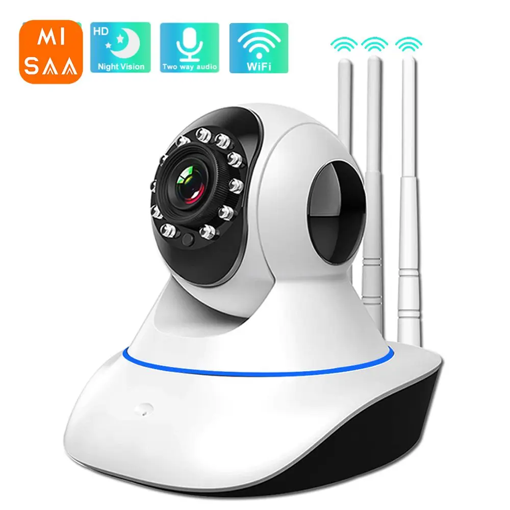 

Камера видеонаблюдения 1,3 Мп с автоматическим отслеживанием, инфракрасная Ночная комнатная беспроводная камера безопасности для умного дома с оповещением о движении 1080p