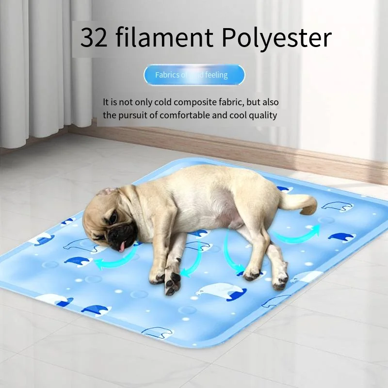 

Summer Pet Ice Pad Cat Dog Cooling Kennel Comfortable Sleeping Gel Soft Ice Bed Wear and Scratch Resistant Dog Accessories