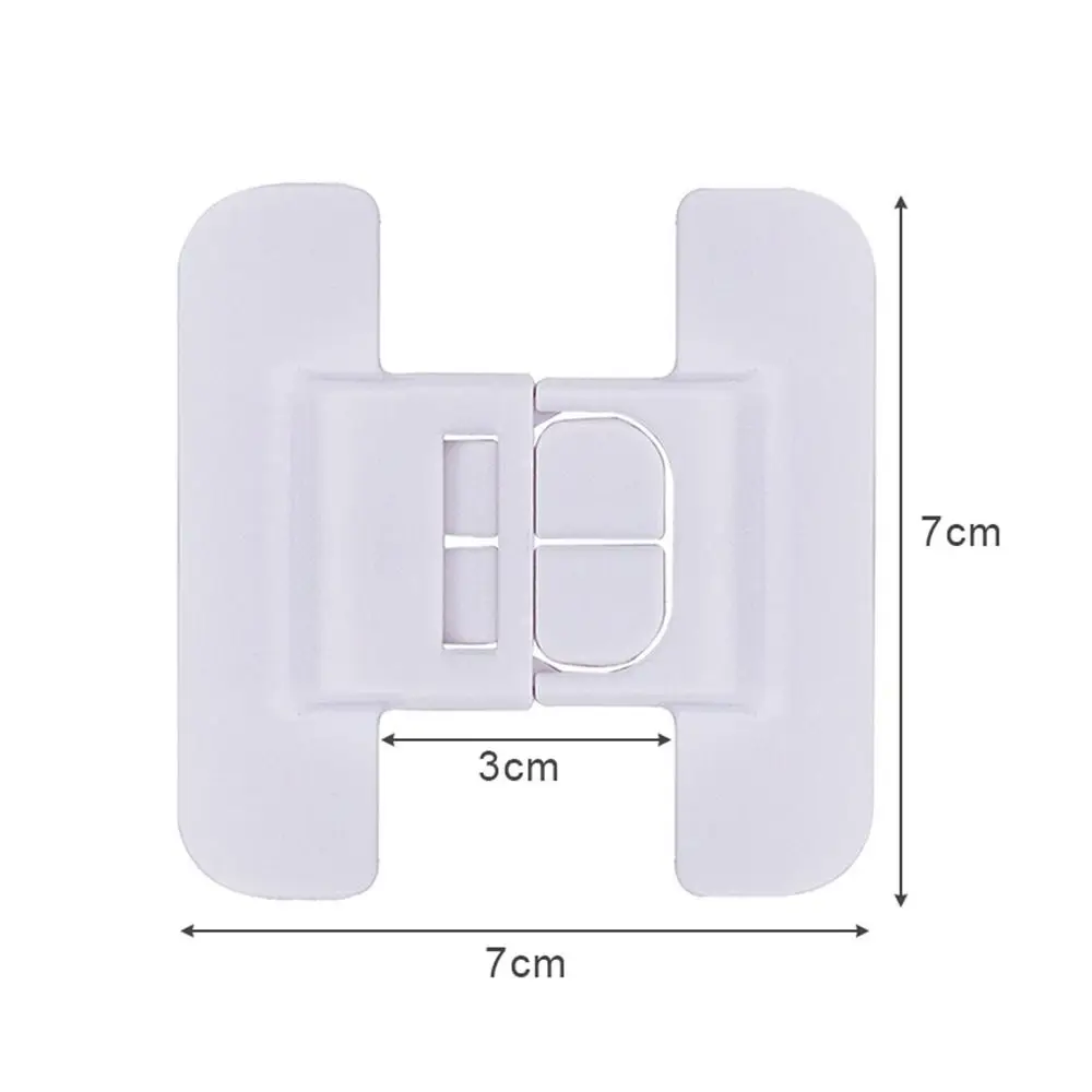 2 PCS Home Cabinet Drawer Freezer Protection Door Locks Child Safety Lock Housing Safety Closing Buckle images - 6