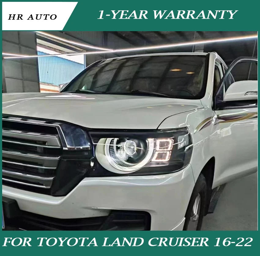 

Автомобильная фара для Toyota Land Cruiser 2016-2022, модифицированные защитные линзы Land Rover с синей активацией