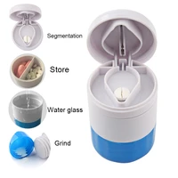 the medicine cutter can fix the tablet the pill box the pill grinder the portable mini plastic pill crusher