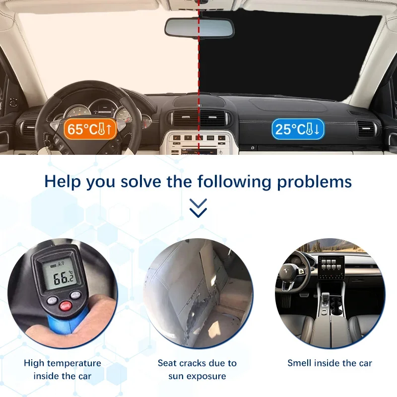 Фото Солнцезащитный экран для лобового стекла Opel Zafira OPC Zafira C, складной козырек от солнца, блокирует ультрафиолетовые лучи, сохраняет прохладу в автомобиле. №3