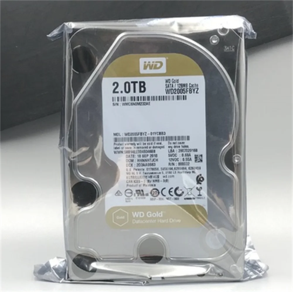 Western Digital WD Gold 500GB 1TB 2TB 3TB 4TB 6TB 8TB Enterprise Class 3.5" HDD Internal Hard Drive SATA 6Gb/s 128 MB Cache images - 6