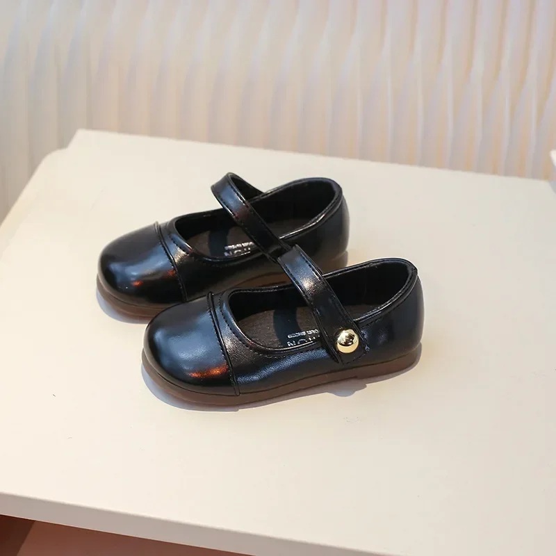 Туфли принцессы для девочек от Jogerli. Базовая детская школьная обувь на плоской