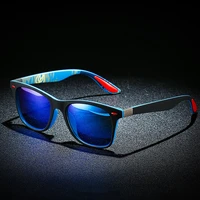 classic square plastic driving fishing sun glasses mirror polarized uv400 sunglasses men women male fashion black goggle shades