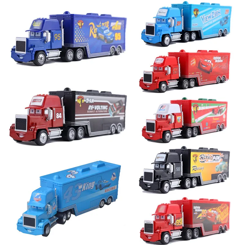 

Disney Pixar Cars 2 3 Lightning McQueen Jackson Storm The King Mack Uncle Truck Diecast Metal Model Toy Children Birthday Gifts