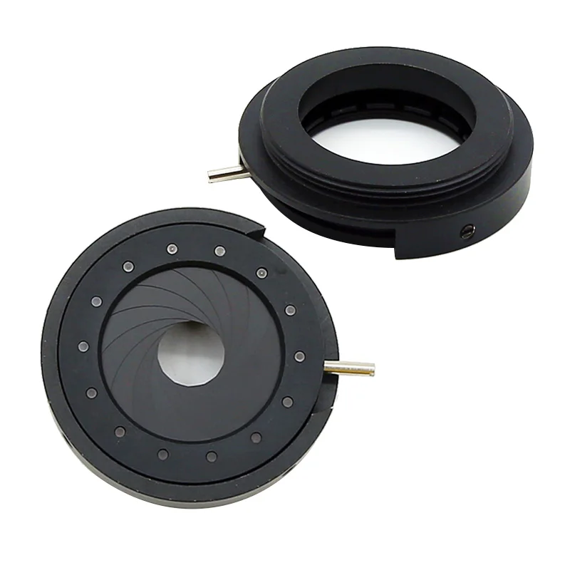 

25mm Iris Diaphragm Adjustable Aperture Module Camera Lens Adapter Ring M36 Thread
