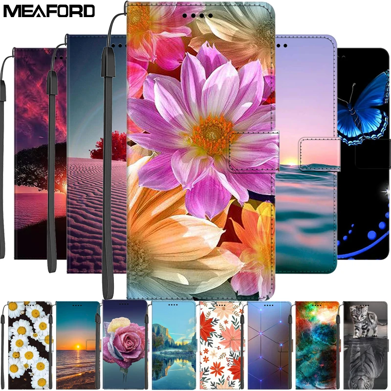 

Чехол-книжка с крышкой для Xiaomi 12 Lite, чехол 11T Pro, кожаный чехол-бумажник с цветочным рисунком для Xiaomi 12x12 Pro, защитный чехол для телефона 12 Lite