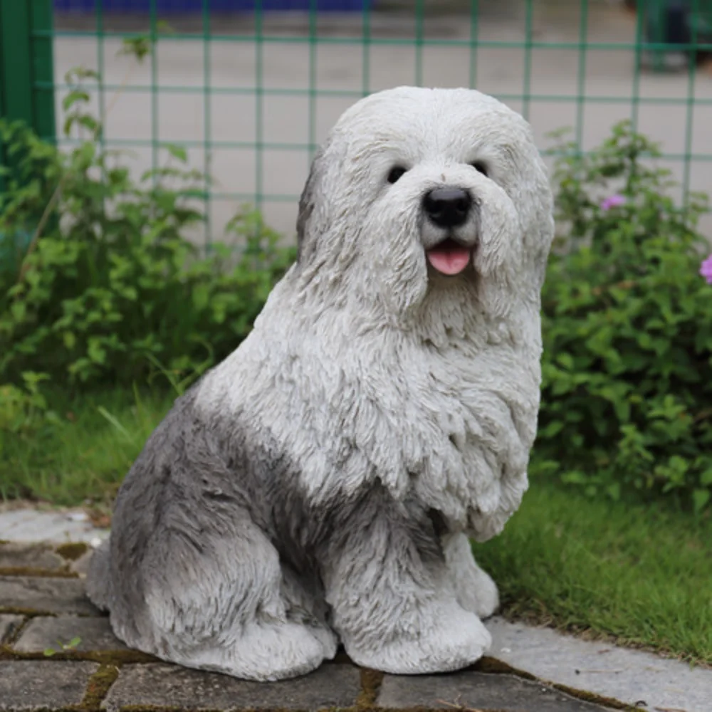 

Hi-Line Gift Ltd. Old English Sheepdog Indoor/Outdoor Statue