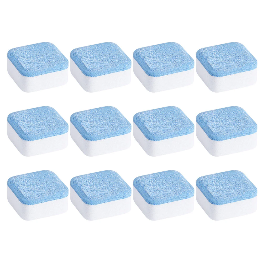 

12pcs Washing Machine Cleaner Remove Stains Deep Cleaning Tablet for Washers