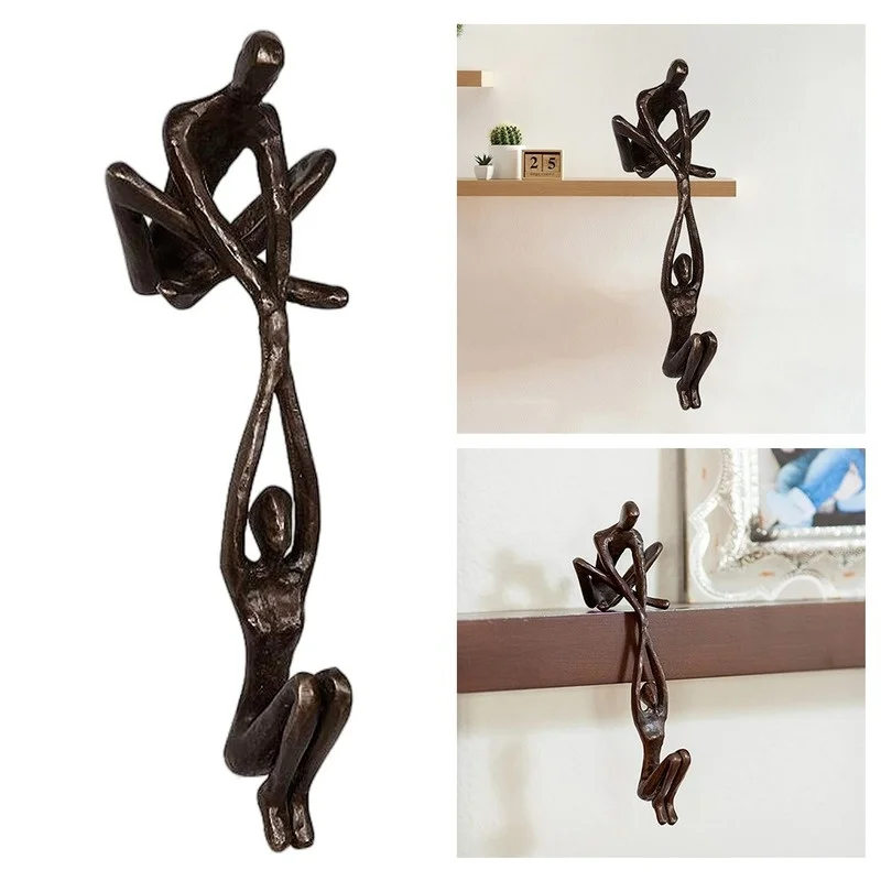 

Dancing Couple Sculpture Art Creative Artwork Man Lifting Woman Figurine Art Statue Lover Sculpture Ornament Desktop Decor