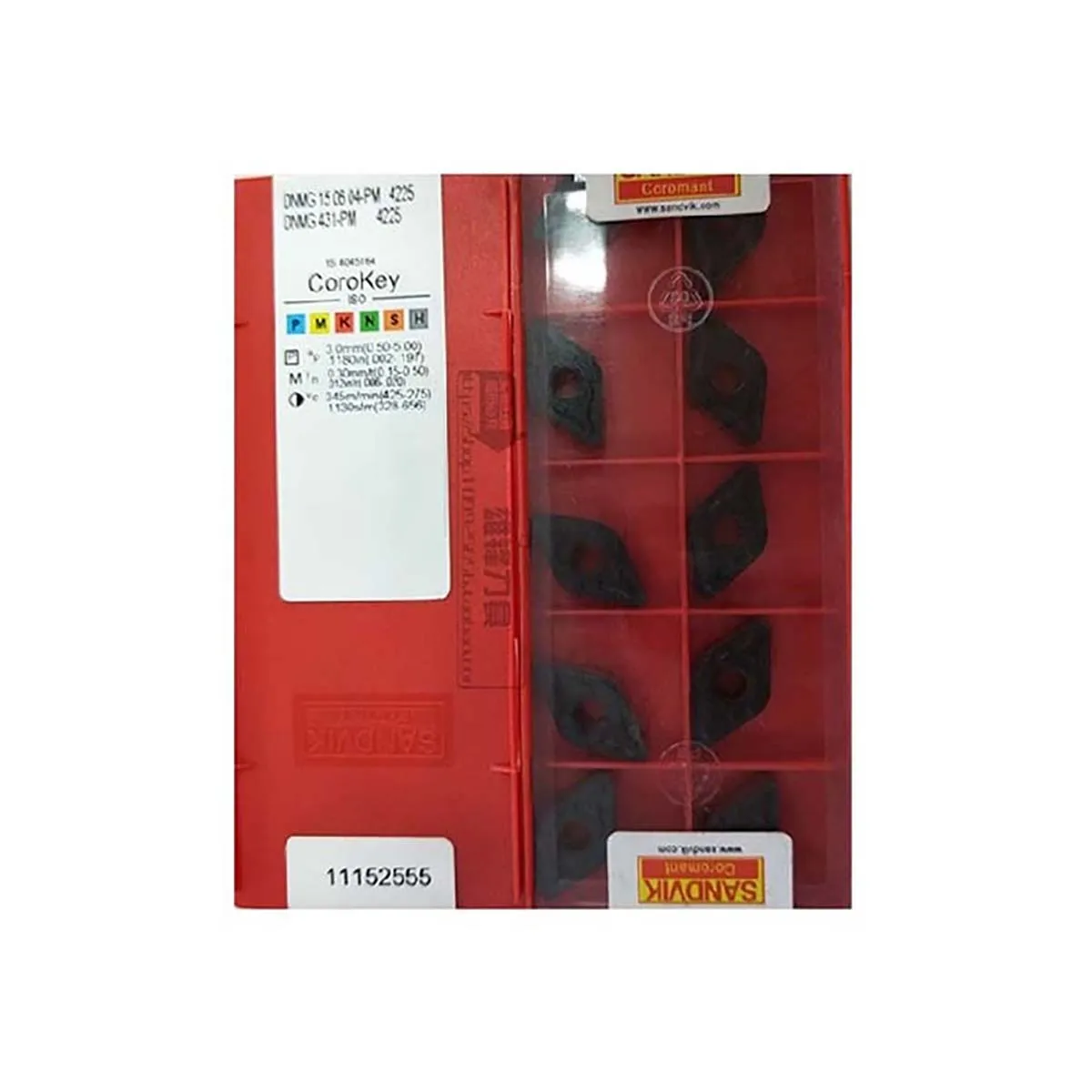

Sandvik Coromant 100% Original DNMG DNMG15 DNMG150608 PM 4225 Medium Finishing Carbide Turning Inserts TurningTools