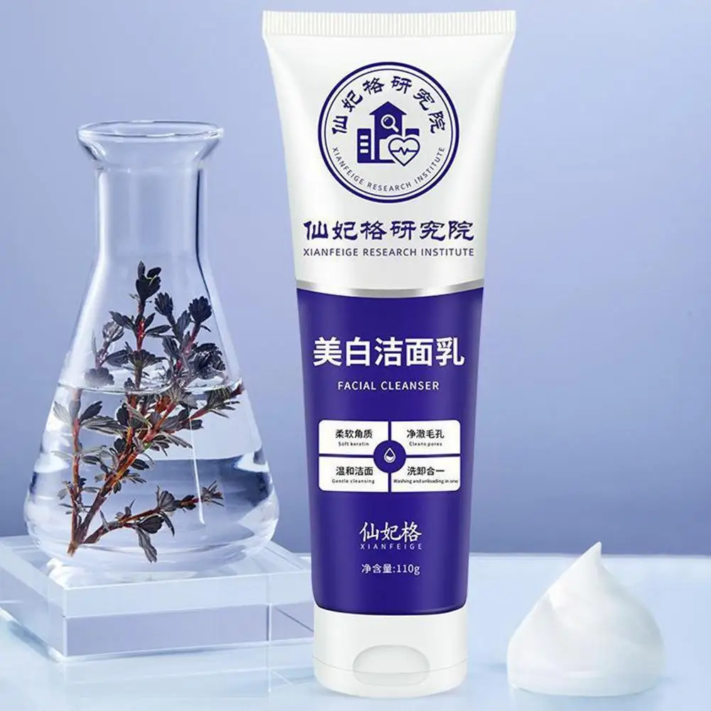 

110g Whitening Cleanser Freckle Removing Cleanser Moisturizing Pores Products Skin Acne Whitening Deep Cleansing Care Shrin N7D9